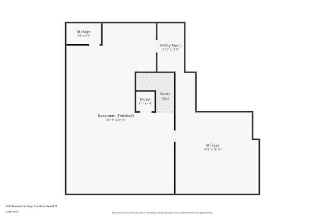 1397 Greenbriar Way, Franklin, IN 46131 - view of property floor plan