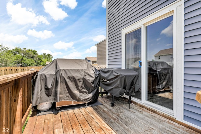 1397 Greenbriar Way, Franklin, IN 46131 - wooden deck with grilling area
