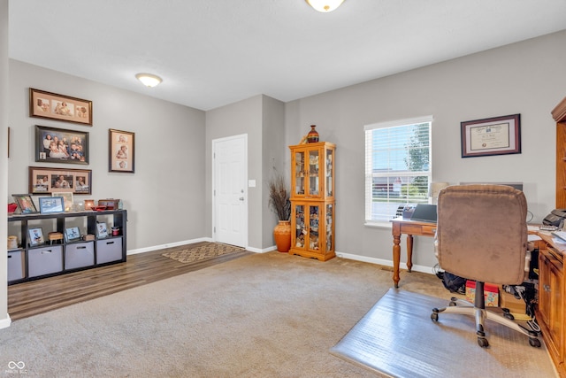 1397 Greenbriar Way, Franklin, IN 46131 - carpeted home office with baseboards