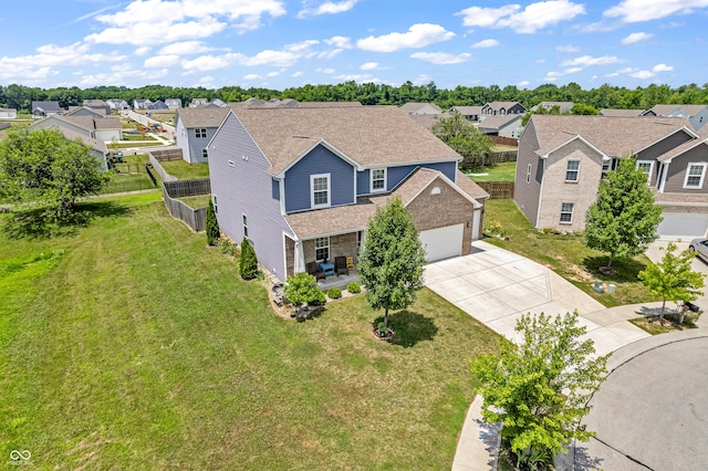 1397 Greenbriar Way, Franklin, IN 46131 - aerial view of residential area