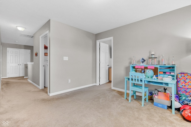 1397 Greenbriar Way, Franklin, IN 46131 - carpeted home office featuring baseboards