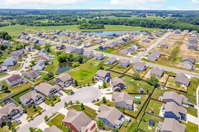 1397 Greenbriar Way, Franklin, IN 46131 - aerial view of property's location featuring a nearby body of water and nearby suburban area