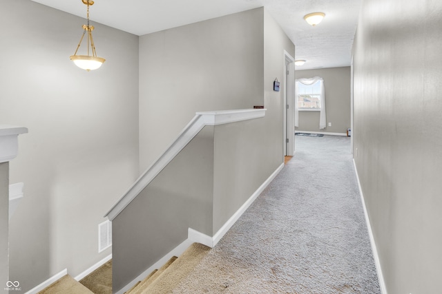 1397 Greenbriar Way, Franklin, IN 46131 - corridor featuring carpet floors and an upstairs landing