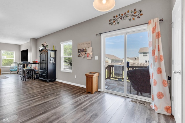 1397 Greenbriar Way, Franklin, IN 46131 - dining area with plenty of natural light and wood finished floors