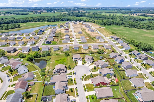 1397 Greenbriar Way, Franklin, IN 46131 - aerial view of property's location with a large body of water and nearby suburban area