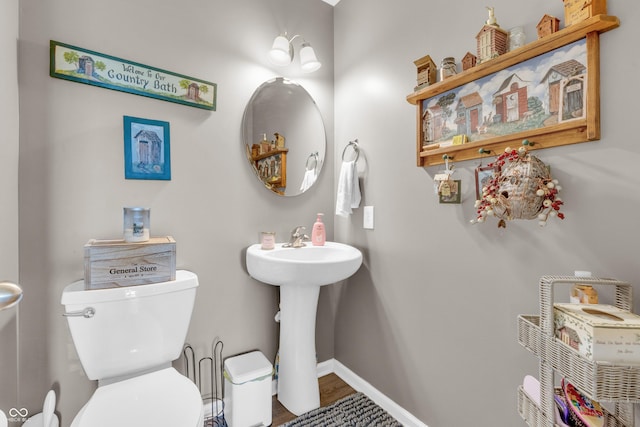 1397 Greenbriar Way, Franklin, IN 46131 - bathroom featuring toilet and wood finished floors
