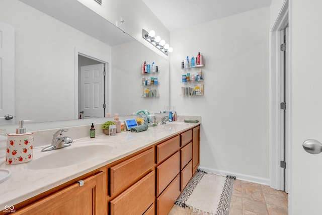 1397 Greenbriar Way, Franklin, IN 46131 - bathroom with double vanity and baseboards