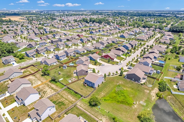 1397 Greenbriar Way, Franklin, IN 46131 - aerial view of property's location featuring a large body of water and nearby suburban area