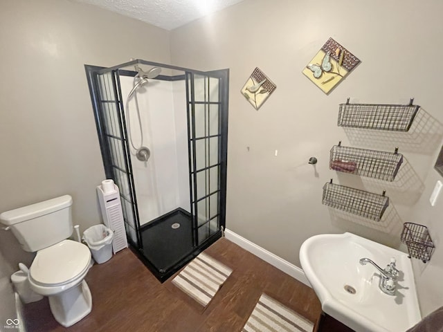 1446 W State Highway 46, Spencer, IN 47460 - full bathroom with wood finished floors and a stall shower