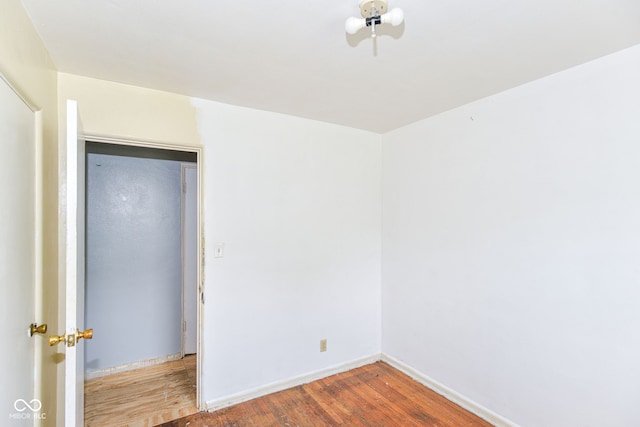 4218 N Irvington Ave, Indianapolis, IN 46226 - unfurnished room with wood finished floors and baseboards