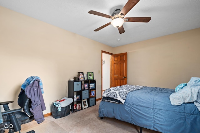 48 Lasalle Ct, Whiteland, IN 46184 - bedroom featuring carpet flooring and ceiling fan