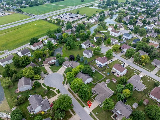 48 Lasalle Ct, Whiteland, IN 46184 - aerial view of property's location with nearby suburban area
