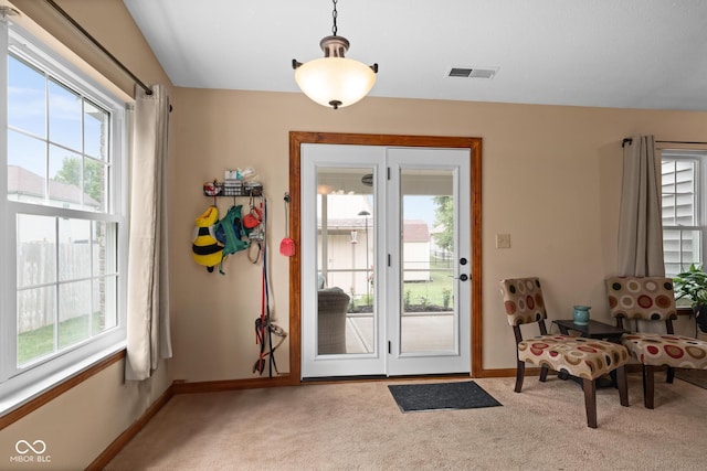 48 Lasalle Ct, Whiteland, IN 46184 - entryway with carpet and baseboards