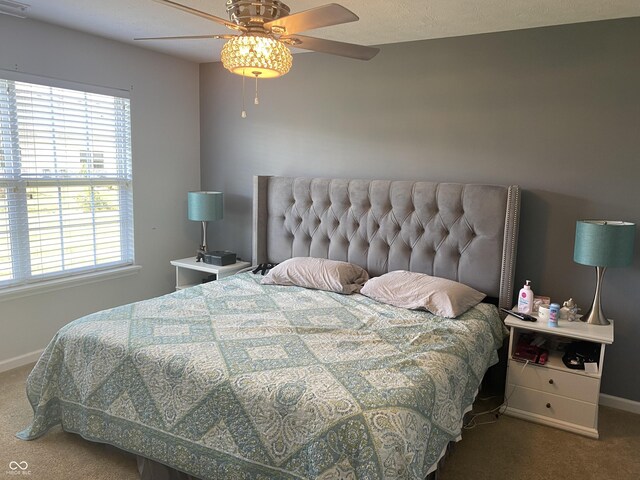 1675 Leisure Way, Greenfield, IN 46140 - bedroom featuring carpet and ceiling fan