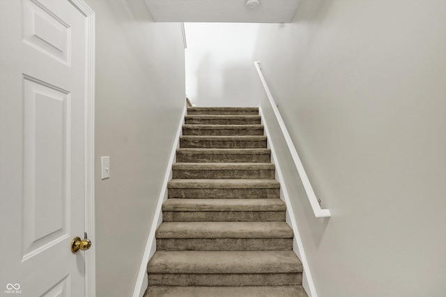 13225 Deception Pass Unit 700, Fishers, IN 46038 - stairway with baseboards and carpet