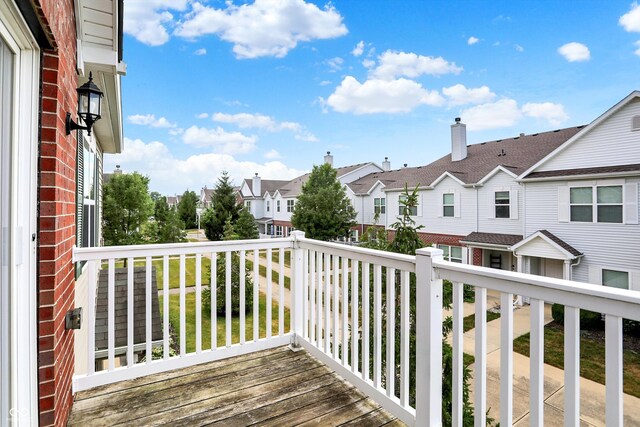 13225 Deception Pass Unit 700, Fishers, IN 46038 - deck featuring a residential view