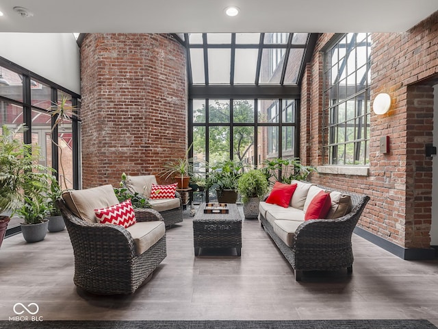 430 N Park Ave Unit 104, Indianapolis, IN 46202 - interior space featuring an outdoor living space