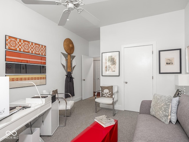 430 N Park Ave Unit 104, Indianapolis, IN 46202 - office space with carpet and a ceiling fan