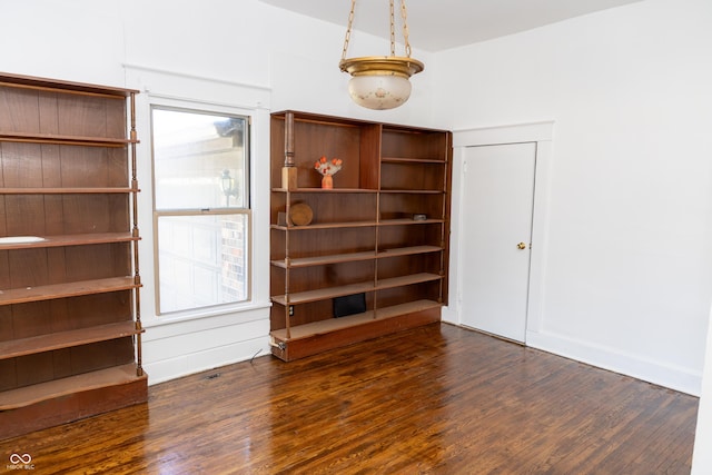 602 Valley Dr, Crawfordsville, IN 47933 - spare room featuring dark wood-style flooring