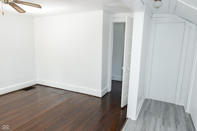 602 Valley Dr, Crawfordsville, IN 47933 - bonus room with wood finished floors and a ceiling fan