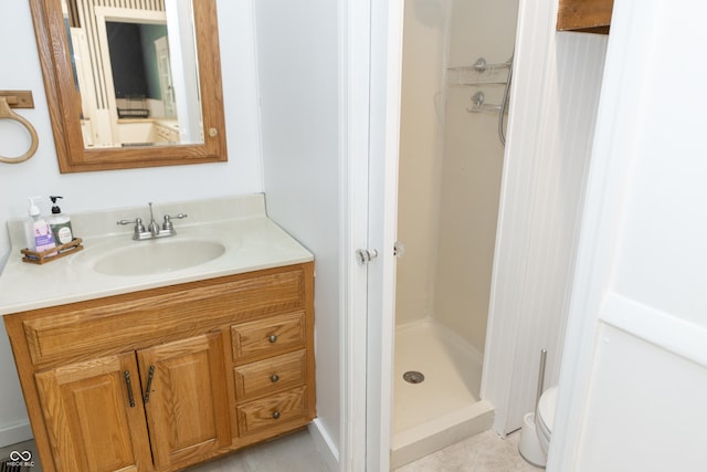 602 Valley Dr, Crawfordsville, IN 47933 - full bathroom featuring a shower stall and vanity