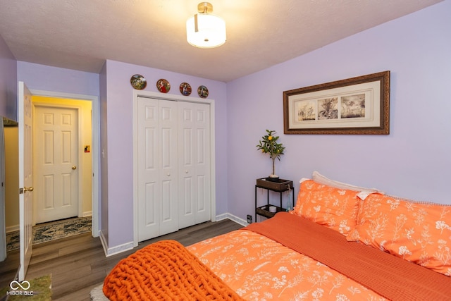 921 Morgan Dr, Indianapolis, IN 46227 - bedroom featuring wood finished floors and a closet