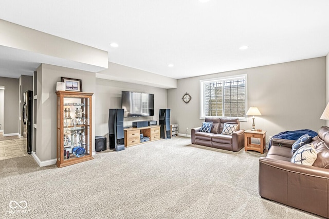 14293 Dufton Ct, Carmel, IN 46074 - carpeted living area with recessed lighting