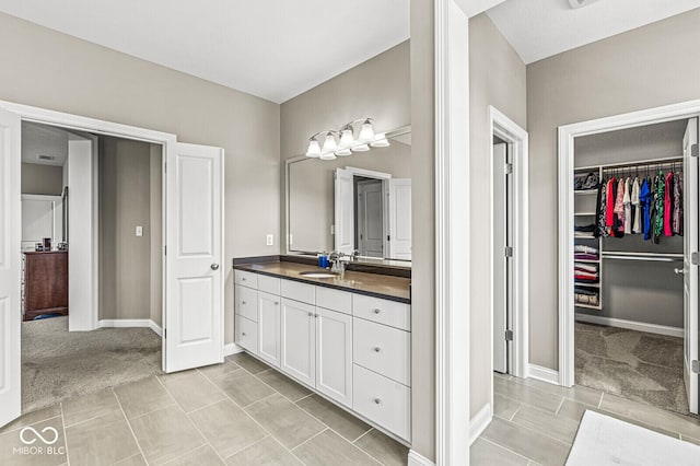 14293 Dufton Ct, Carmel, IN 46074 - full bathroom with vanity and a spacious closet