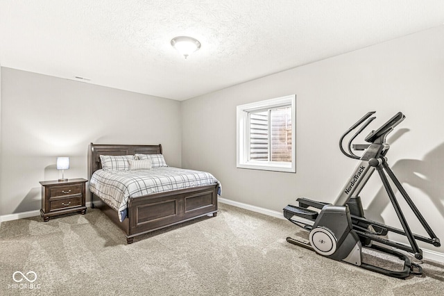 14293 Dufton Ct, Carmel, IN 46074 - bedroom with light carpet and a textured ceiling