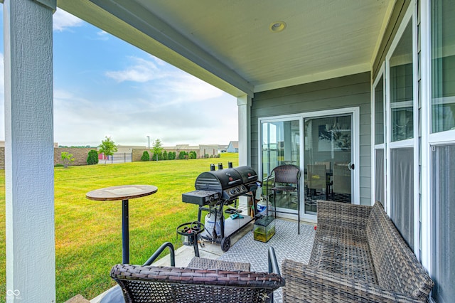 8108 Nik St, Brownsburg, IN 46112 - view of patio / terrace featuring a grill