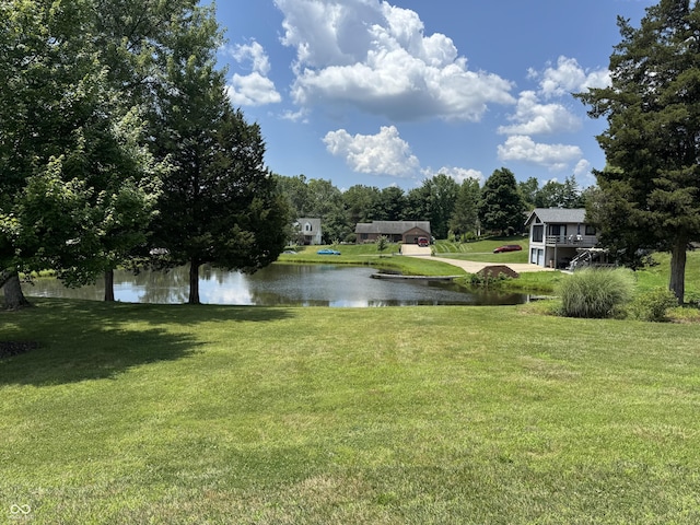 1220 Countryside Ln, Columbus, IN 47201 - view of green lawn with a water view