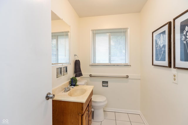 5702 E 17th St, Indianapolis, IN 46218 - bathroom featuring vanity and tile patterned floors