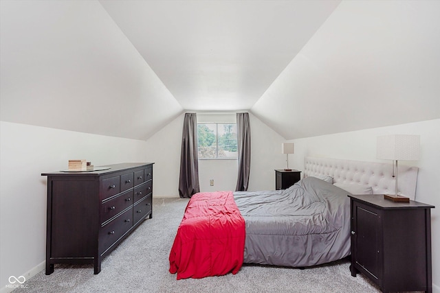 47 Habig Rd, Indianapolis, IN 46217 - bedroom featuring light colored carpet and vaulted ceiling