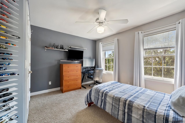 2847 Macintosh, Columbus, IN 47201 - carpeted bedroom featuring baseboards and ceiling fan