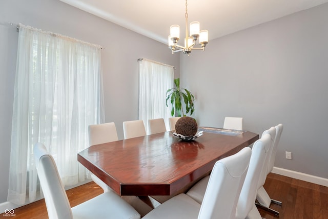 2847 Macintosh, Columbus, IN 47201 - dining room with a chandelier and wood finished floors