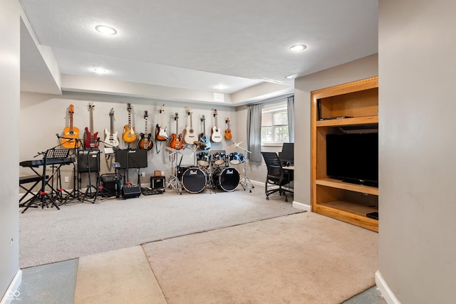 2847 Macintosh, Columbus, IN 47201 - exercise room with carpet, recessed lighting, and a raised ceiling