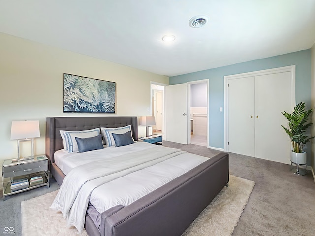 8883 W Hilltop Ln, Elwood, IN 46036 - bedroom with carpet and a closet