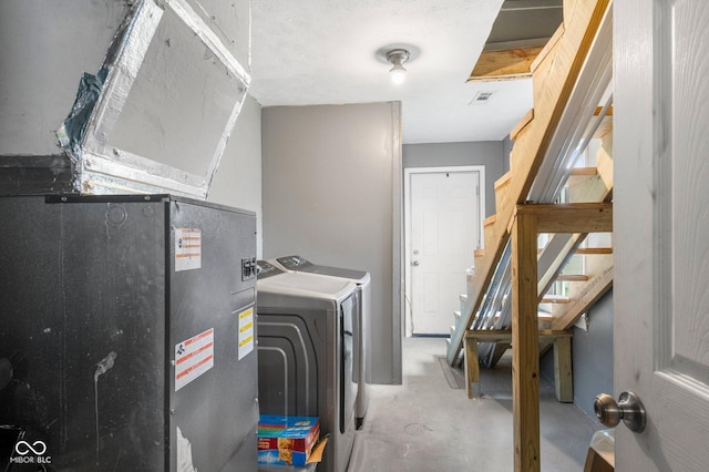 43 W Main St, North Vernon, IN 47265 - washroom featuring separate washer and dryer