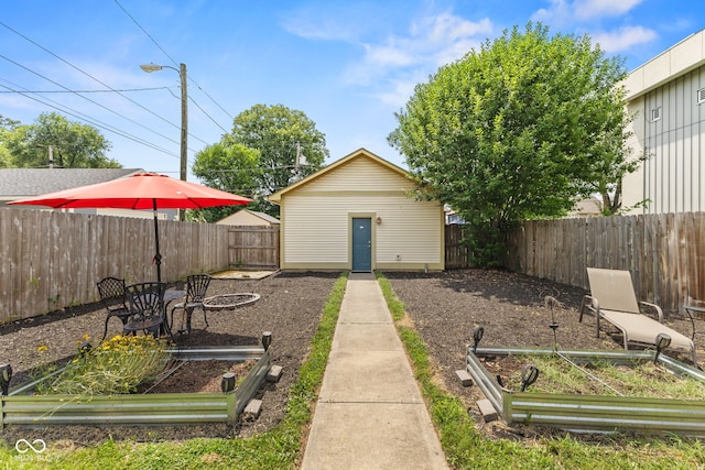 2232 N Park Ave, Indianapolis, IN 46205 - fenced backyard featuring a vegetable garden