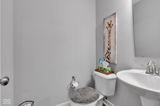 9978 Trafford Ct, Mccordsville, IN 46055 - half bathroom featuring a sink and toilet