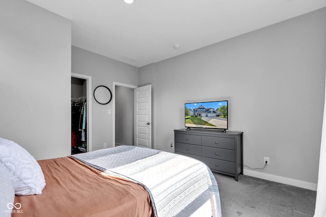 9978 Trafford Ct, Mccordsville, IN 46055 - carpeted bedroom featuring a spacious closet and baseboards
