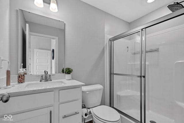 9978 Trafford Ct, Mccordsville, IN 46055 - full bathroom featuring vanity and a shower stall