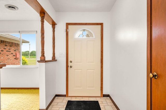 1620 W 300 S, Franklin, IN 46131 - entrance foyer featuring baseboards and light stone finish flooring