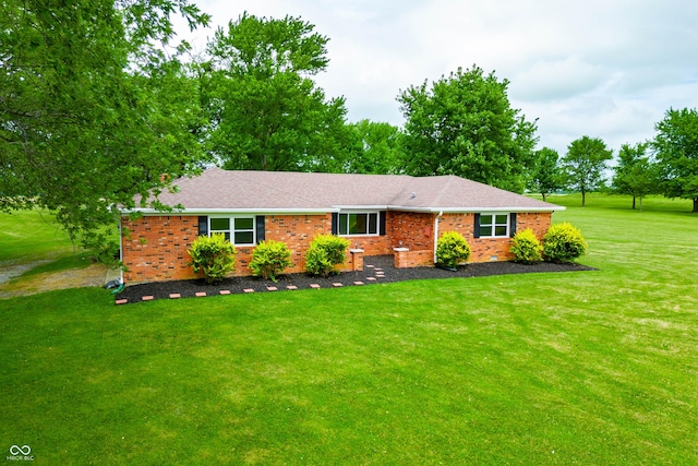 1620 W 300 S, Franklin, IN 46131 - view of front of home with a front yard, brick siding, and a shingled roof