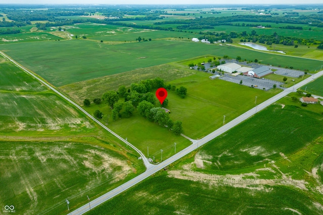 1620 W 300 S, Franklin, IN 46131 - aerial view of property's location featuring rural landscape and abundant farmland