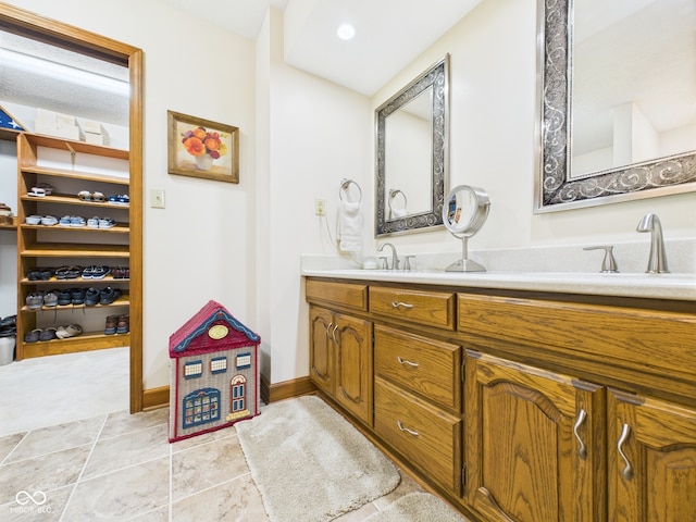 1014 Gray Squirrel Dr, Pendleton, IN 46064 - full bath with double vanity and baseboards