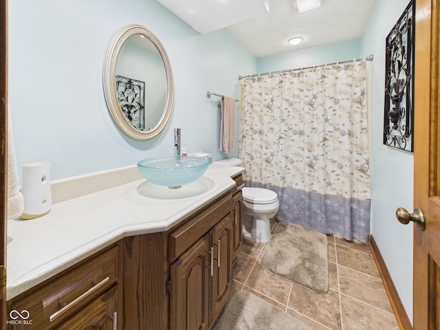1014 Gray Squirrel Dr, Pendleton, IN 46064 - bathroom with vanity and a shower with shower curtain