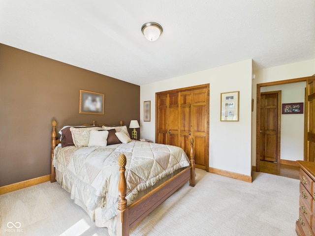 1014 Gray Squirrel Dr, Pendleton, IN 46064 - bedroom with a closet and light colored carpet