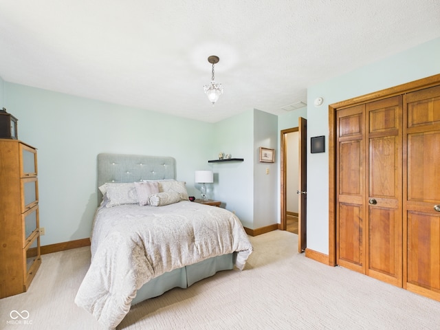 1014 Gray Squirrel Dr, Pendleton, IN 46064 - bedroom with light colored carpet and a closet