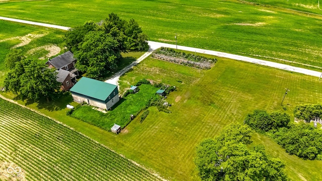 9665 N County Rd 250 E, Frankfort, IN 46041 - overview of rural landscape with rows of crops